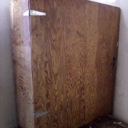 Solid Wood Two Shelved Cabinet For Work Bench/Or Hung Up Solid! $45$