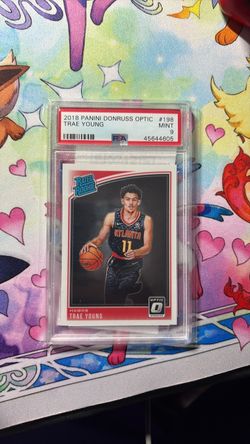 Trae Young 2018 Panini Donruss Optic Rated Rookie PSA 9
