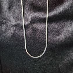  Chain 925 Silve Wave Style Flat