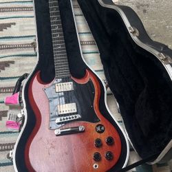 SG Crescent moon Inlays, Ebony Board, Hardshell Case. 