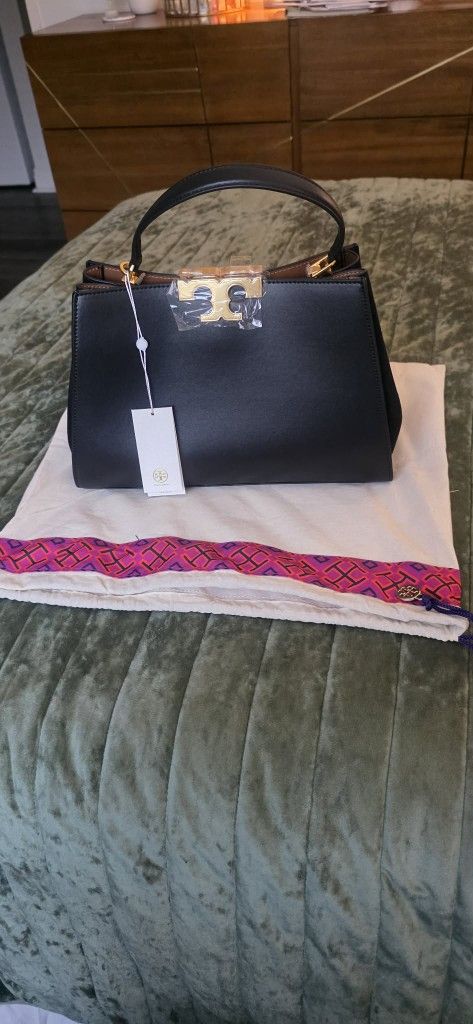 Tory Burch Eleonor Satchel Black