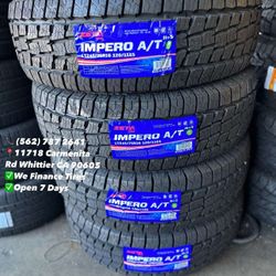 245/75r16 LT ZETA Set of Tires Installed and Balanced Set de Llantas Nuevas Instaladas y Balanceadas