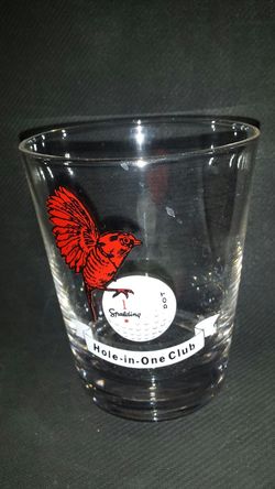 Spaulding Hole in One Club glass