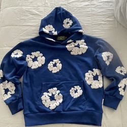 Denim Tiers Hoodie Blue