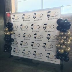 8x10 Backdrops With Frame And Banners