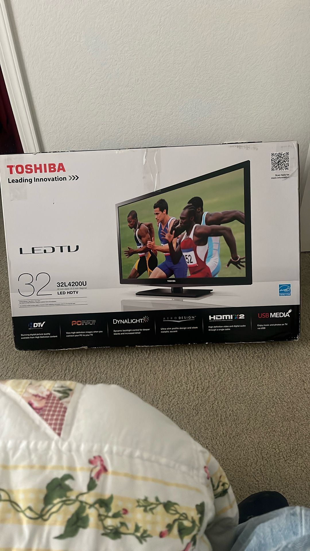 Toshiba 32in LED HDTV 