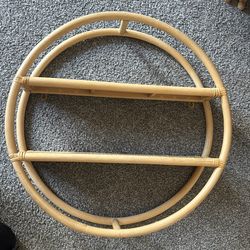 Rattan shelf