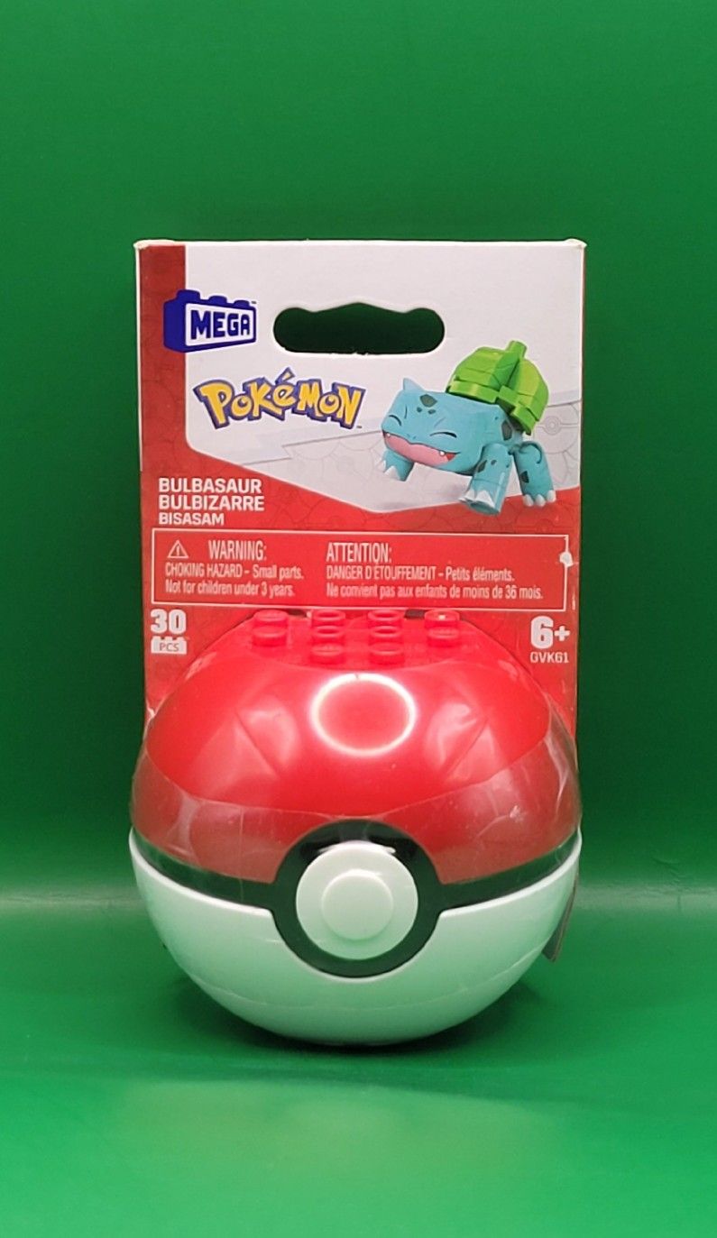 MEGA Construx Pokémon Poké Ball Buildable Figures – Bulbasaur Build, Play & Display