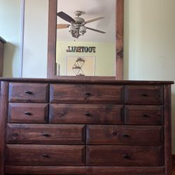 Twins Wood Beds And Dresser 