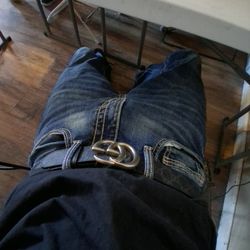 Gucci Beltfor Men Black, Grey, Silver Size 30-34