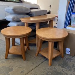 Tables 3 Piece All Wood