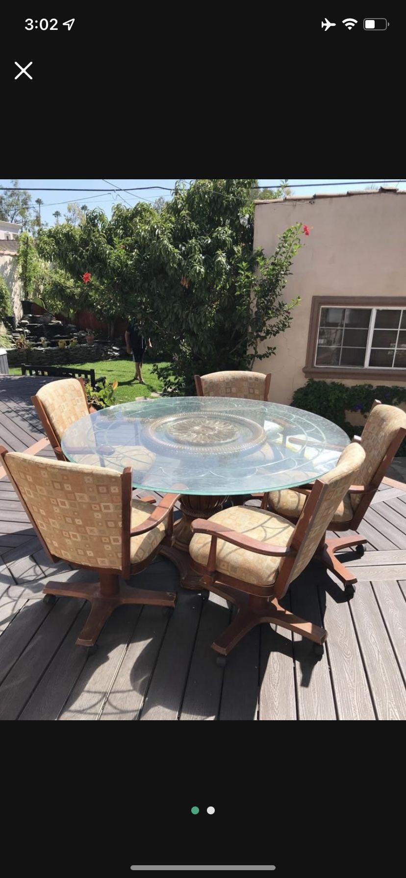 Glass Top Dining Table