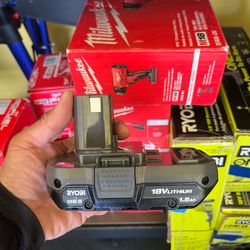 RYOBI ONE+ 18V Lithium-Ion 1.5 Ah Battery