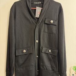 New Men Light Casual Button Jacket