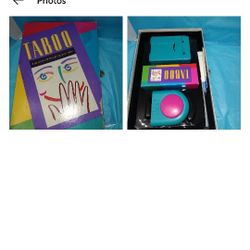 Taboo Taboo Board Game VINTAGE (Released in 1989 by Milton Bradley)
