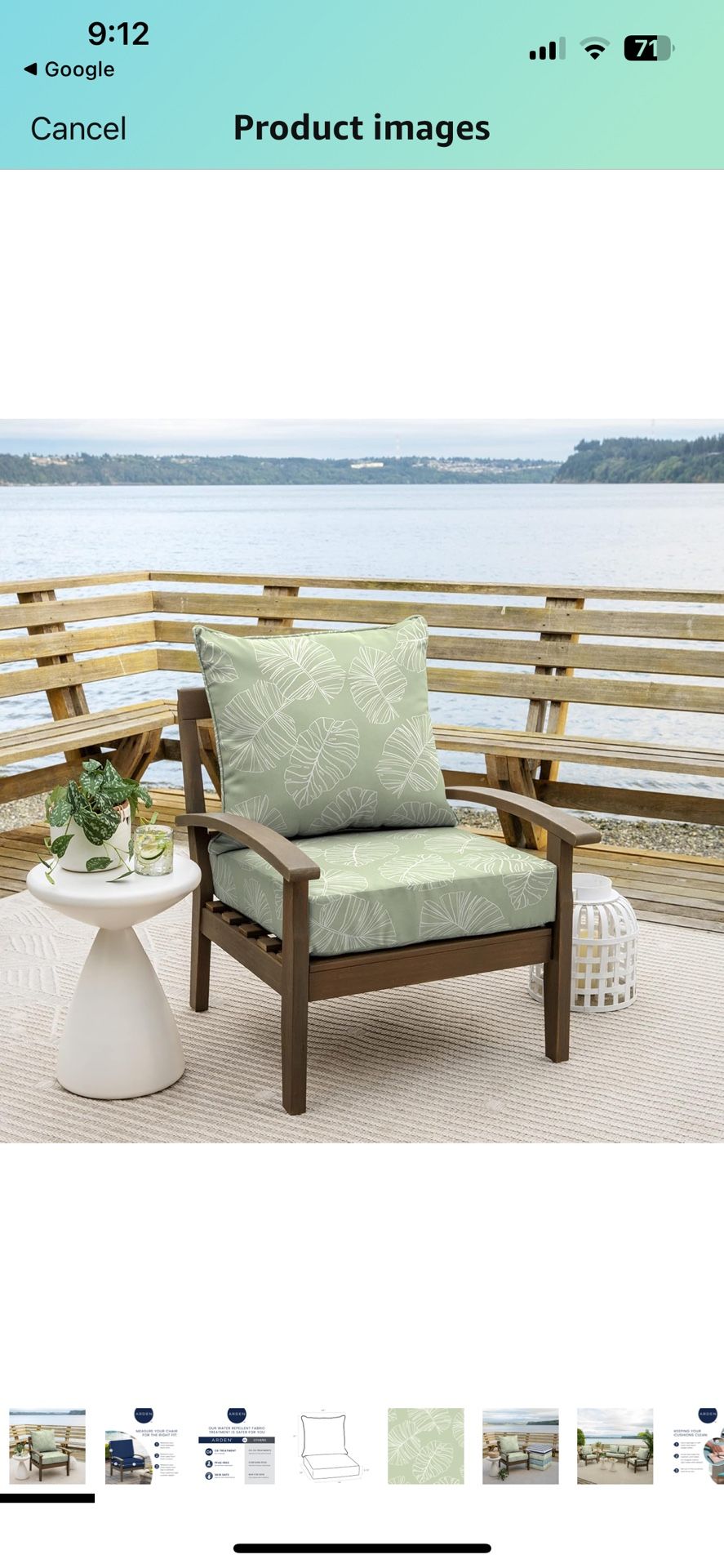 Arden Selections Outdoor Deep Seat Cushion