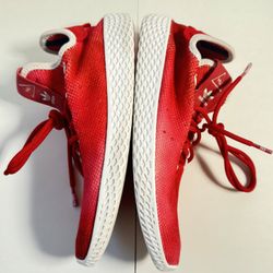 Pre Owned Good See Lace Ends No Box  Adidas Tennis HU  Pharrell Williams  Human Race  Red  Men  Size 5.5  No Box