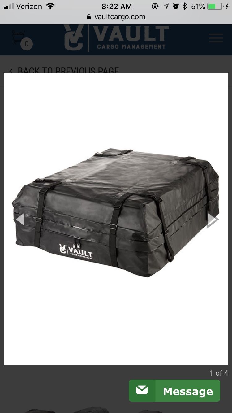 Vault Rooftop Storage Bag for Car or SUV