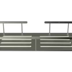 Passage Rectangular Shower Shelf in Brushed Metal