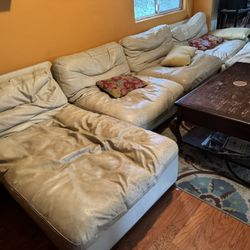 All Leather Large Sofa