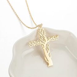 Stainless Charm Cross Necklace No Fade