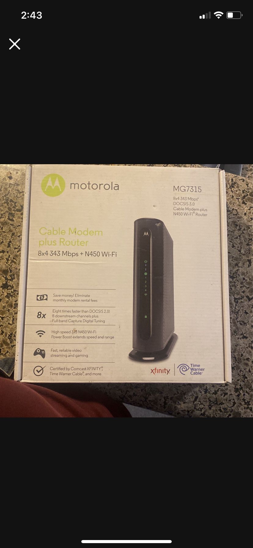 Motorola Modem Plus Router