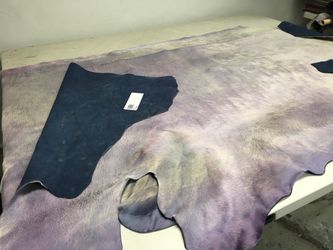 Cowhide Leather Hair On. 25-30 Square Feet. Made In Italy