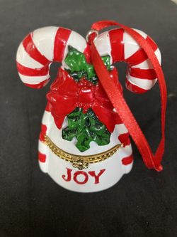 Used Holiday Trinket Box Ornament