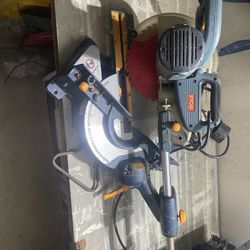 10 Inch Ryobi Sliding Miter Saw With Laser