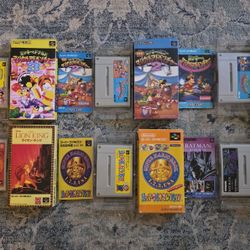 Lot of 6 Super Famicom Games. Authentic Games. Nintendo. **READ Description**