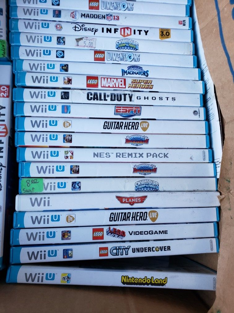 Nintendo Wii U Games Various Prices 5.00 To 15.00 Each