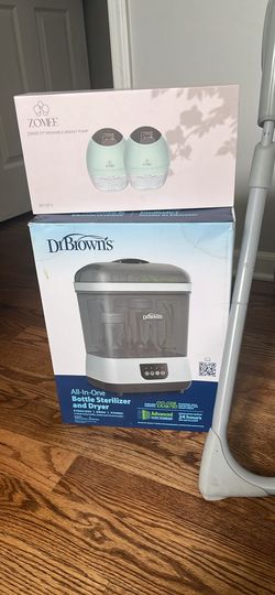 Breast pump and sterilizer