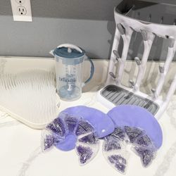 Breast Cooling Pads For Breast mLLK and Bottle Drying Racks And Jar