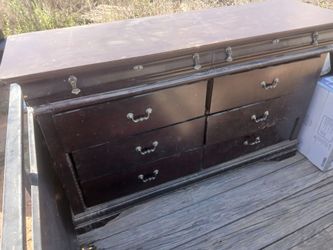 Dresser with mirror