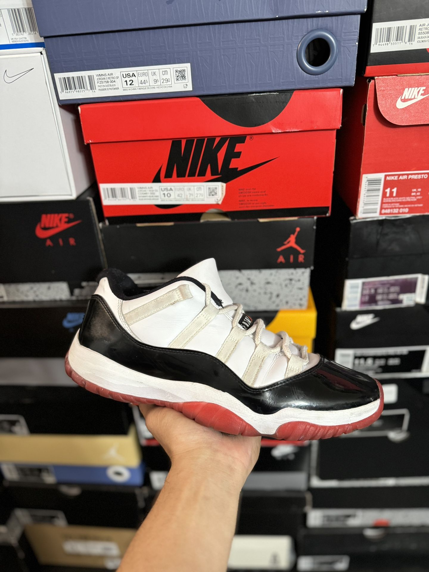 Jordan Concord Bred 11 Lows size 10.5 USED