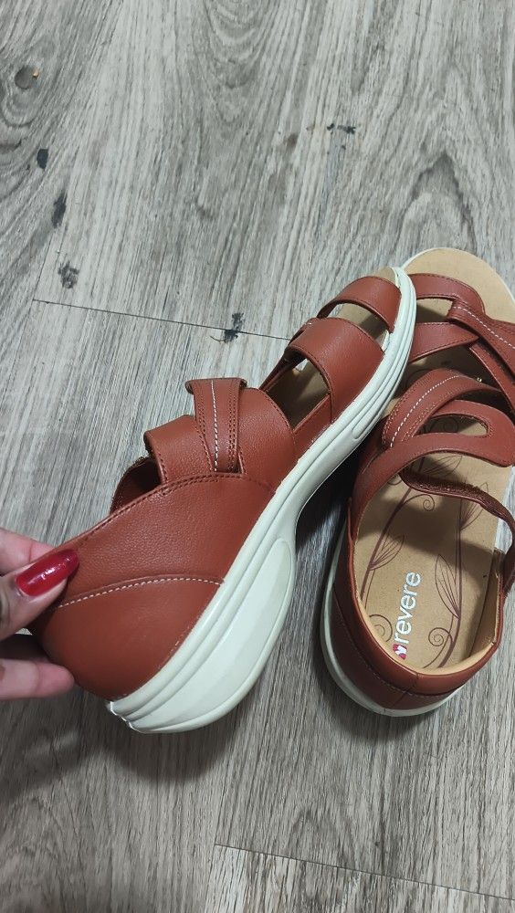 Closed heel sandals