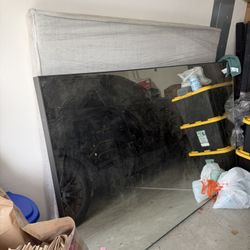 Cb2 Infinity Modern Black Full-Length Floor Mirror 48"X76" 