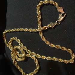 Gold Rope Chain 14k 