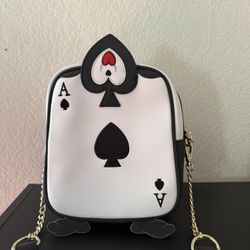 Disney Alice in Wonderland Ace of Spades Loungefly crossbody purse 