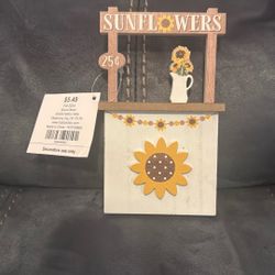 New With Tags Hobby Lobby Sunflowers Wood Sign Hobby Lobby Decoration