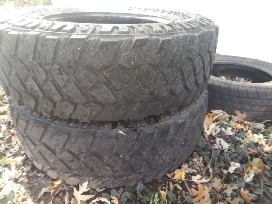 2 Used Truck Tires $45