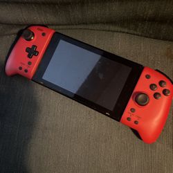 Nintendo Switch (COOL RED JOYCON ATTACHMENTS)