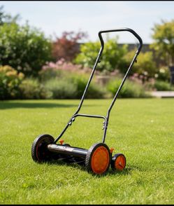 OBO Cutting Time! New Other Scotts Outdoor 18” 7-Blade Push Manual Reel Lawn Mower, Green