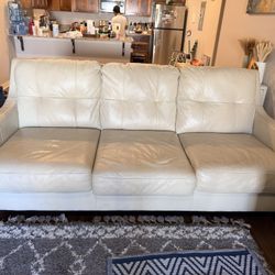 3 Seater Leather Couch 