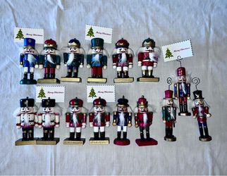 Set of 15 Christmas Nutcracker Place Card Holders