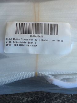 NEW Adjustable Twin Bed Mattress Connector Strap – White