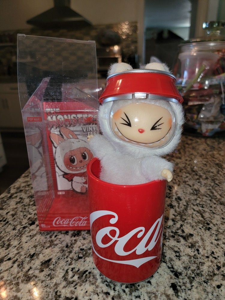 Lububu Coca-Cola Gray Doll Brand New
