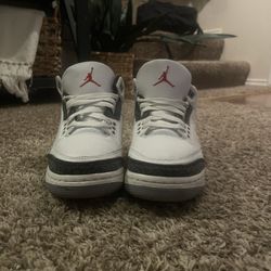 Air jordan 3s retro cement grey shoes