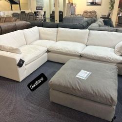 $55 Down Payment Cloud Cozy Sectional Sofa Total Price