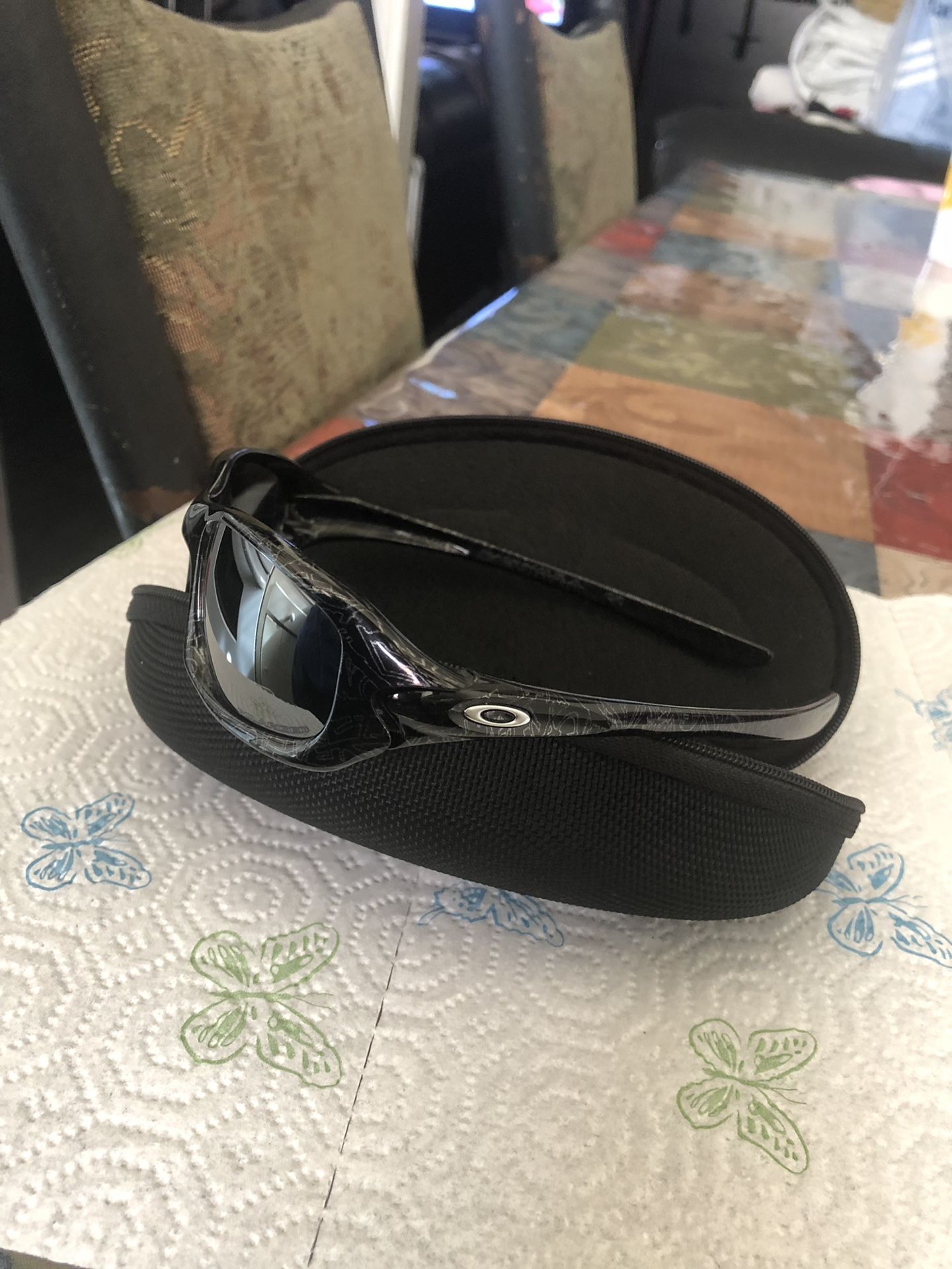 Oackley sunglasses and Aviator Ray Bans